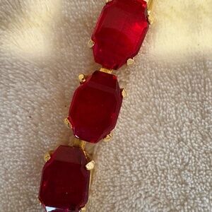 Elegant Red and Gold Women's Bracelet